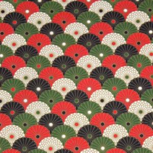 Tissu percale de coton – Hiro Rouge