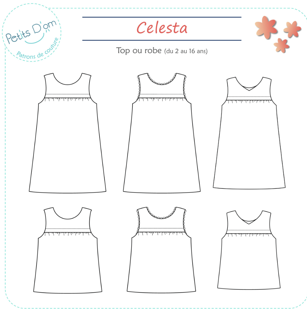 patron de couture petits d'hom celesta debardeur ou robe