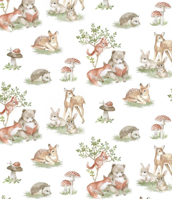 Tissu Percale de Coton – Bosquet (par 10 cm)
