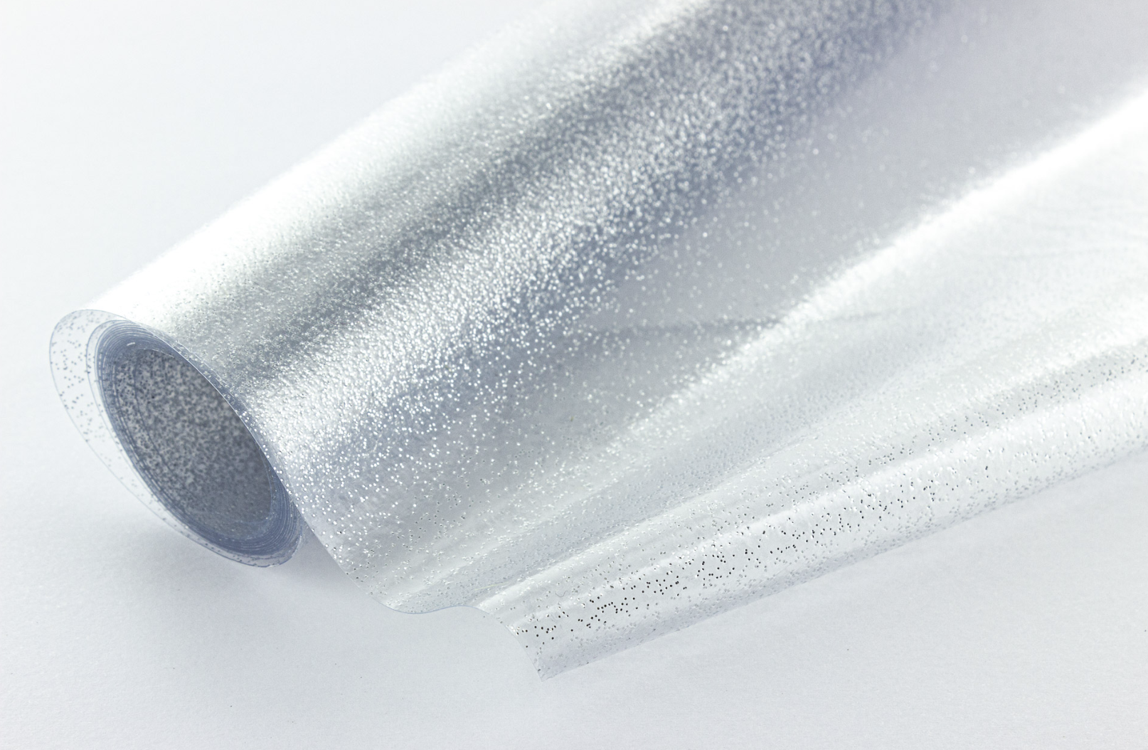 Tissu Cristal Transparent Pailleté 50 x 140 cm
