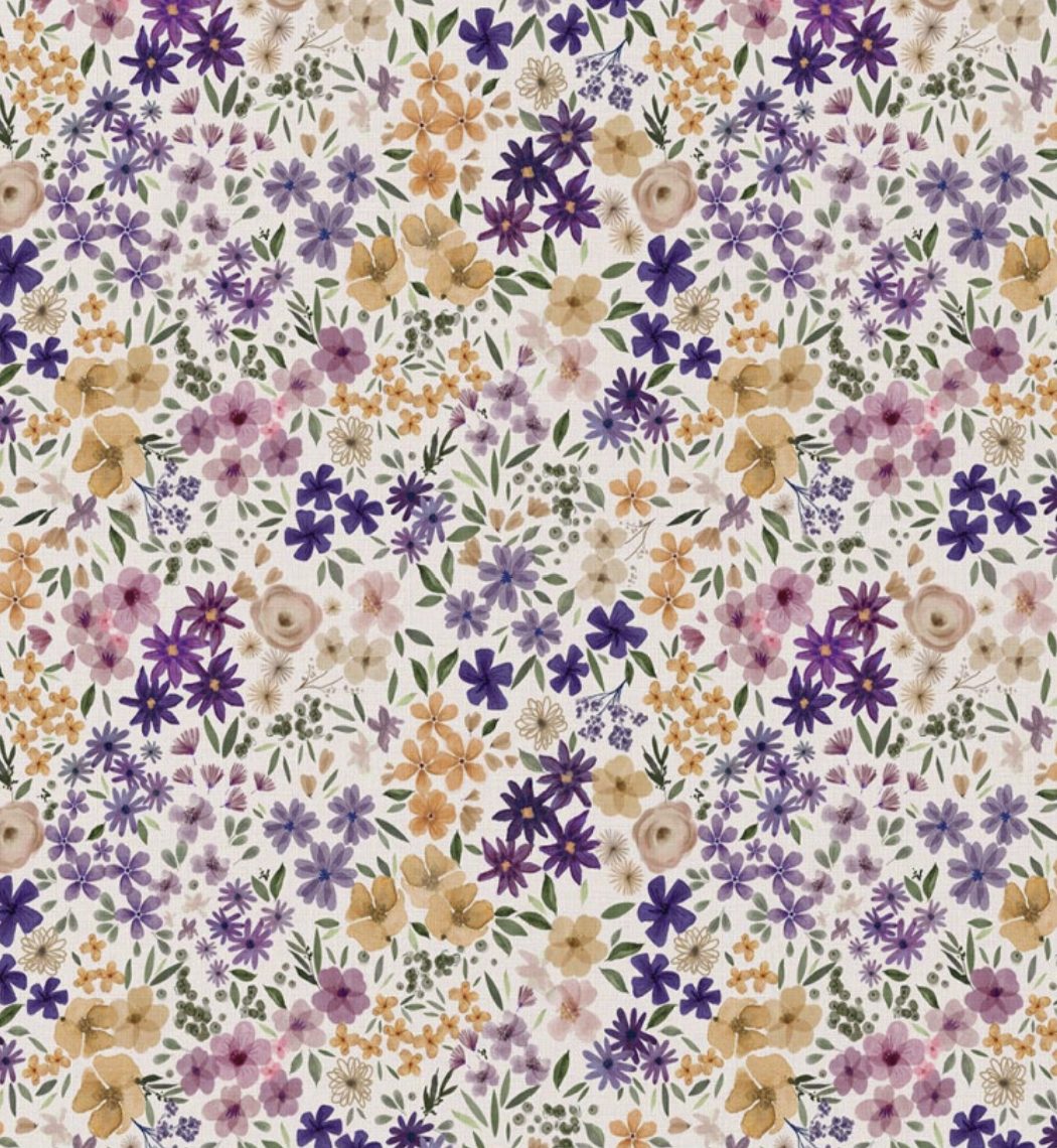 Tissu coton imprimé Romane par 10 cm