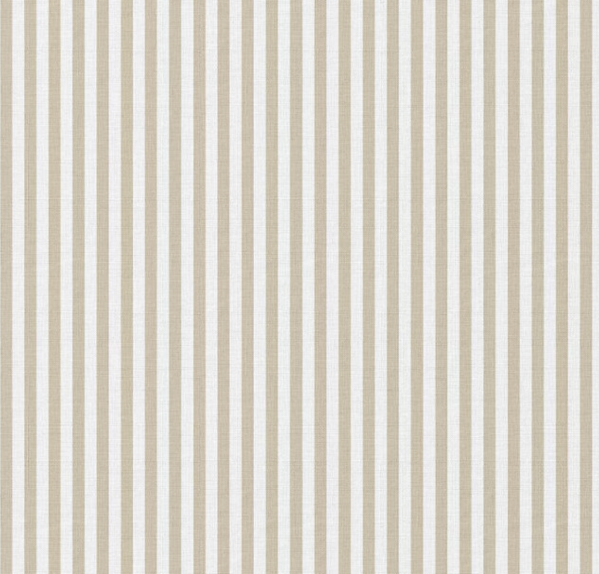 Tissu coton rayé EDOUARD Écru & Lin – par 10 cm